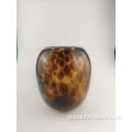 Glass Flower Vase Decoration Hot sale Handblown Leopard decoration nordic glass vase Factory